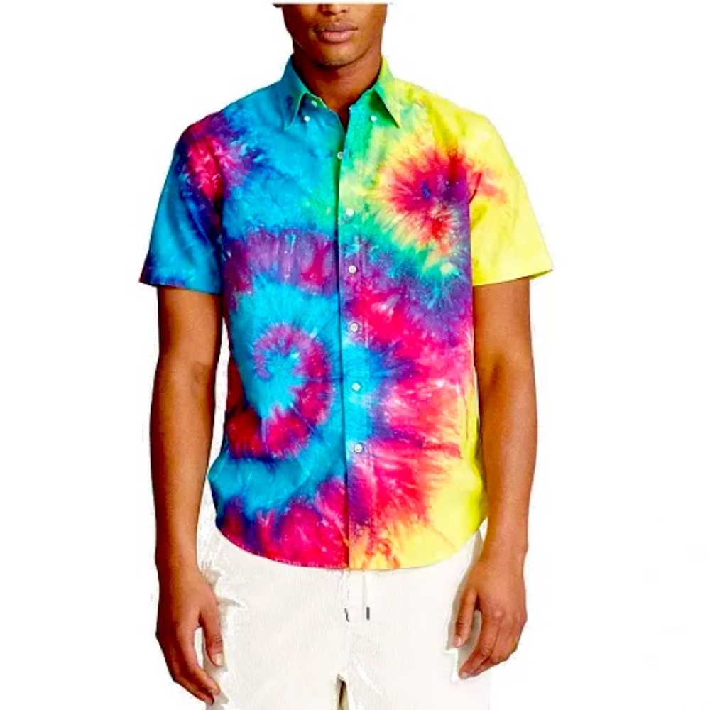 Polo Ralph Lauren Men’s Laguna Tie Dye Button Down Small Brand New